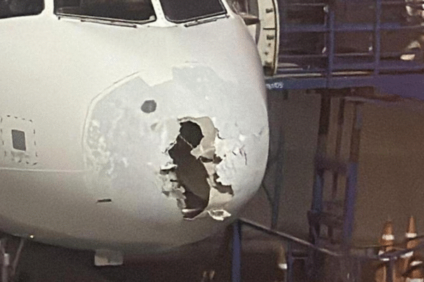 indigo flight took emergency landing because of bed weather