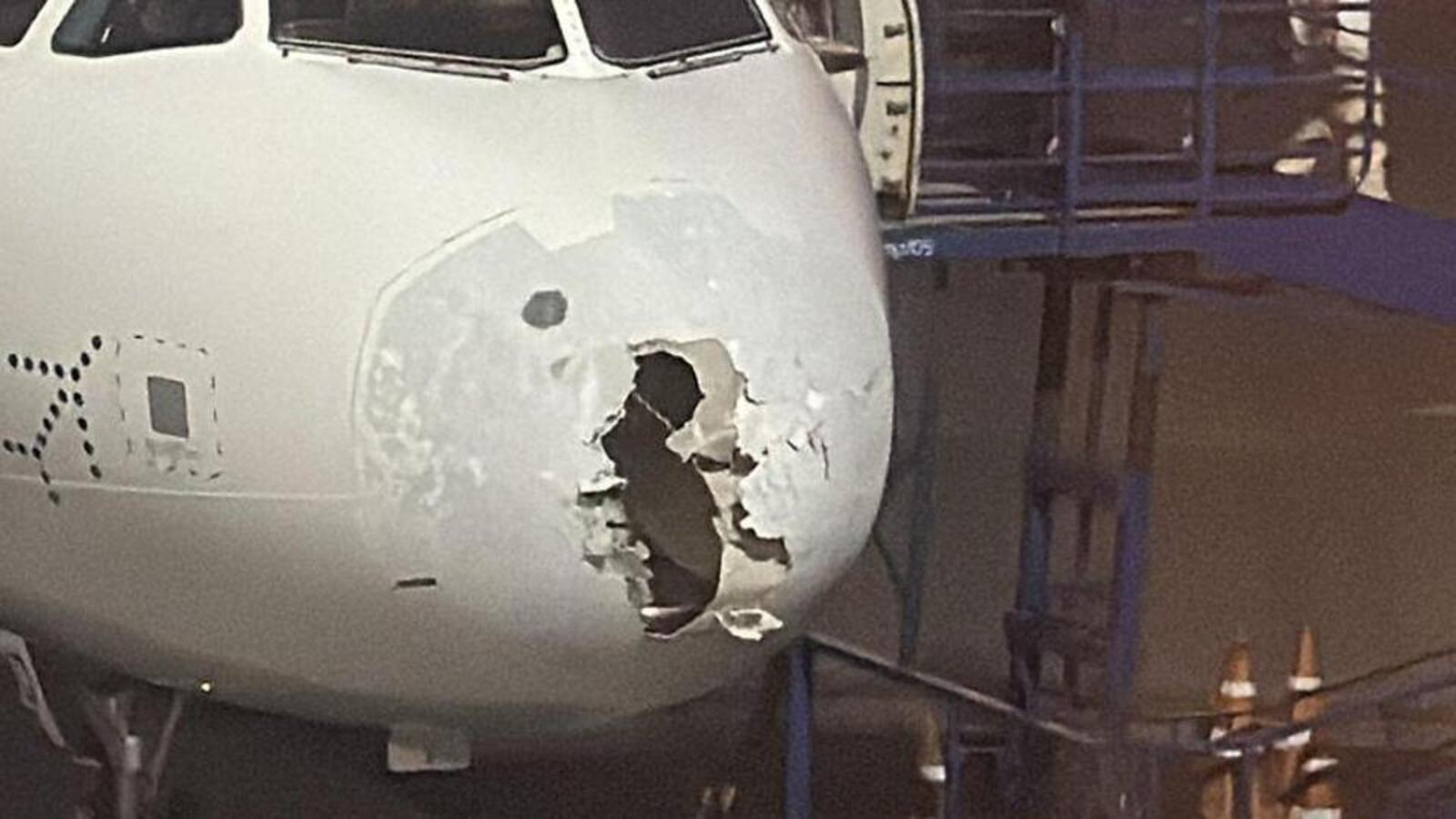 indigo flight took emergency landing because of bed weather